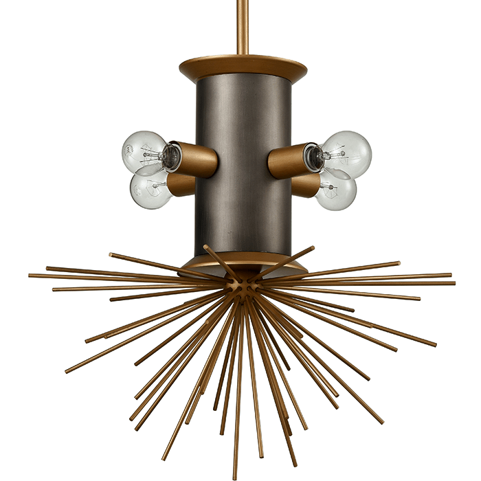 Подвесной светильник Hedgehog Chandelier Латунь Подвесной светильник Hedgehog Chandelier Латунь в Костроме | Loft Concept