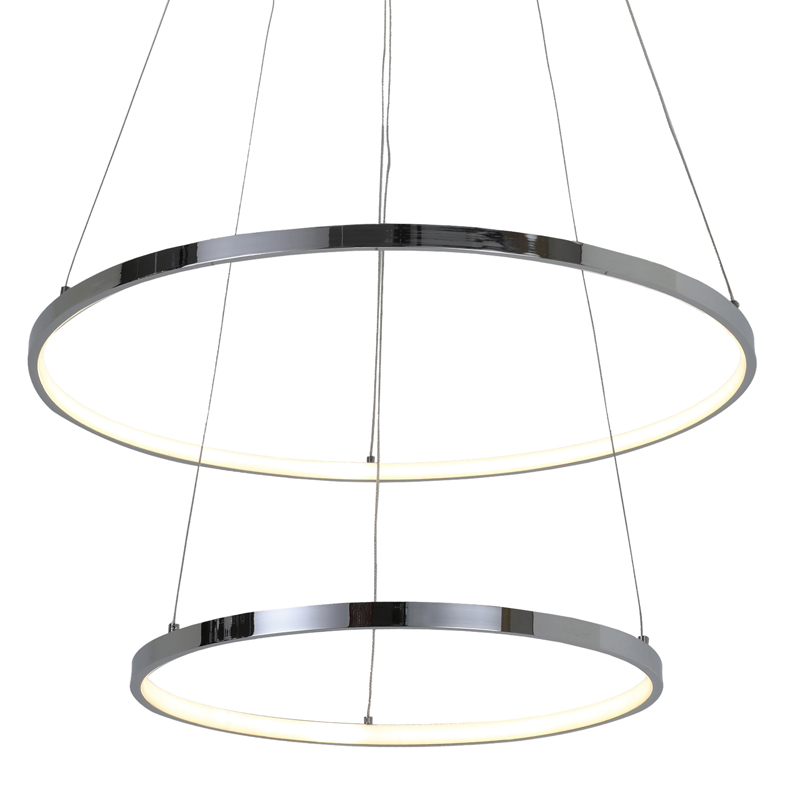 Люстра Ring Horizontal Double chromium 60+40 Хром Люстра Ring Horizontal Double chromium 60+40 Хром в Костроме | Loft Concept