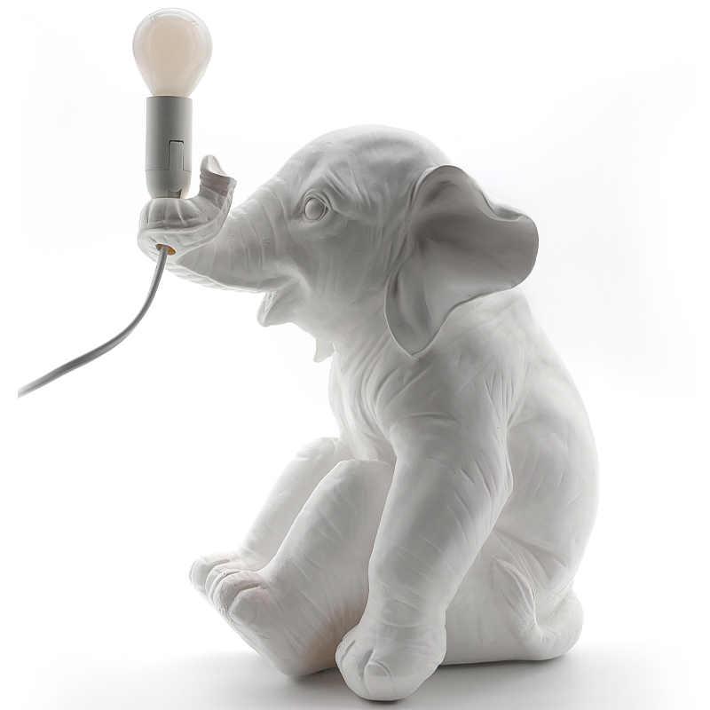 Настольная лампа Table Lamp Elephant Белый Настольная лампа Table Lamp Elephant Белый в Костроме | Loft Concept