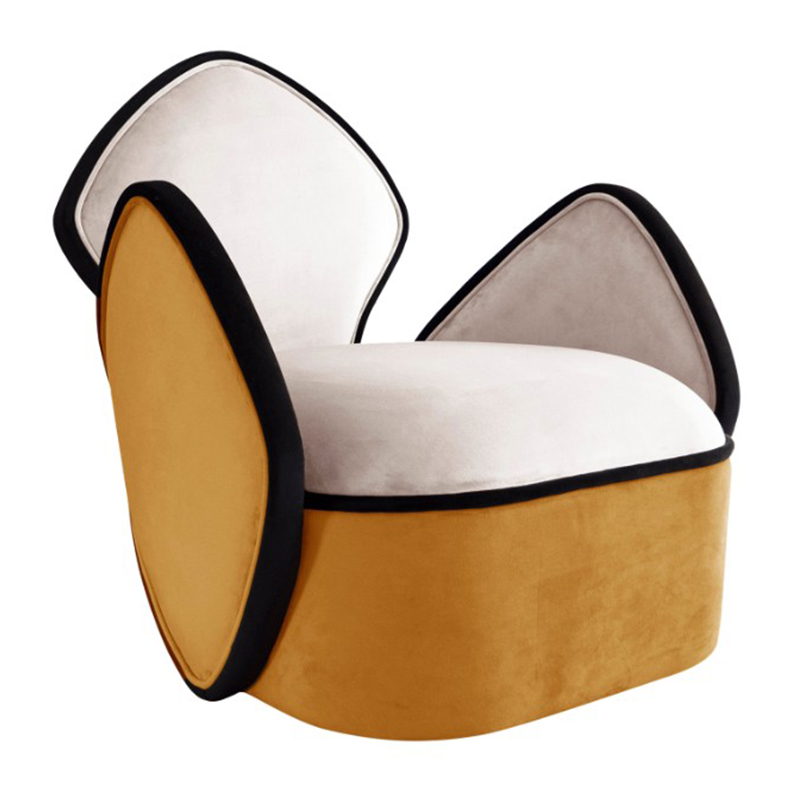 Дизайнерское Кресло Orca Armchair Designed by Sergio Prieto Белый Оранжевый Черный Дизайнерское Кресло Orca Armchair Designed by Sergio Prieto Белый Оранжевый Черный в Костроме | Loft Concept