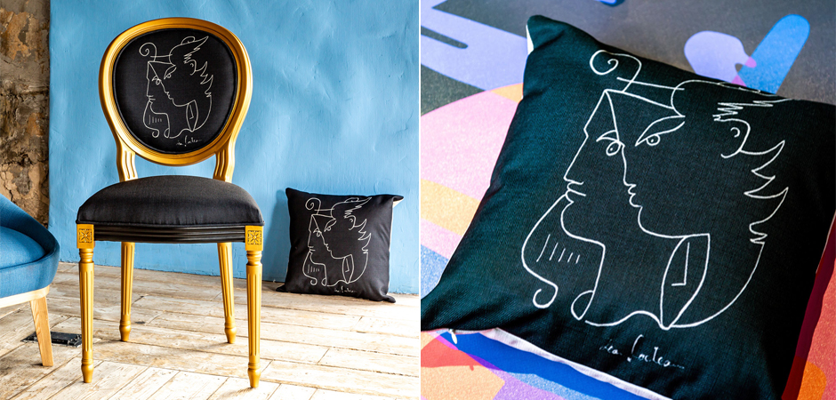 Декоративная подушка White Silhouette Orpheus Pillow Декоративная подушка White Silhouette Orpheus Pillow - Loft-Concept в Костроме