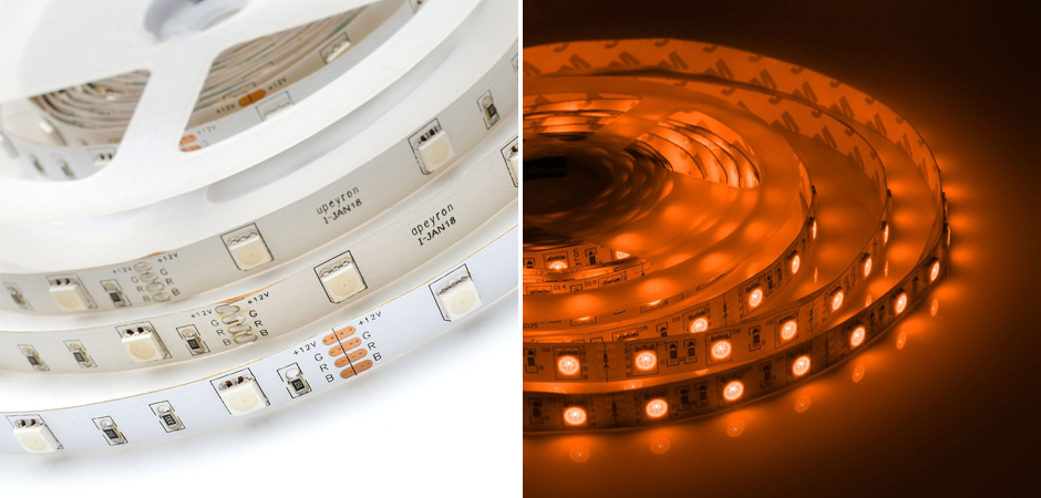 Комплект светодиодной ленты 7,2W/m 30LED/m 3528SMD разноцветный 5M Комплект светодиодной ленты 7,2W/m 30LED/m 3528SMD разноцветный 5M - Loft-Concept в Костроме