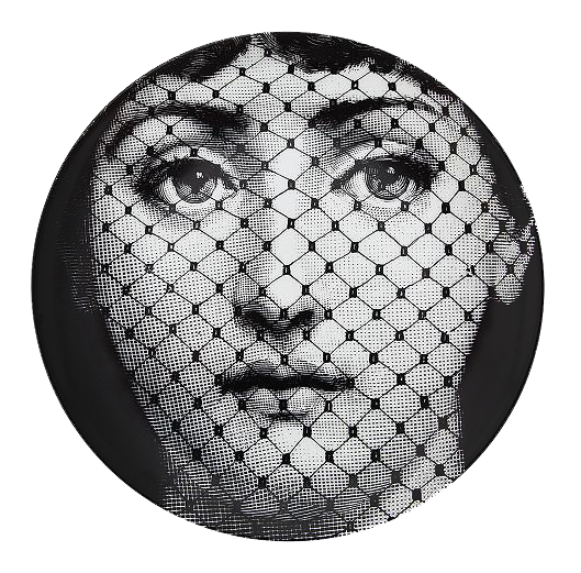 Декоративная тарелка Fornasetti 078 Черный Декоративная тарелка Fornasetti 078 Черный в Костроме | Loft Concept