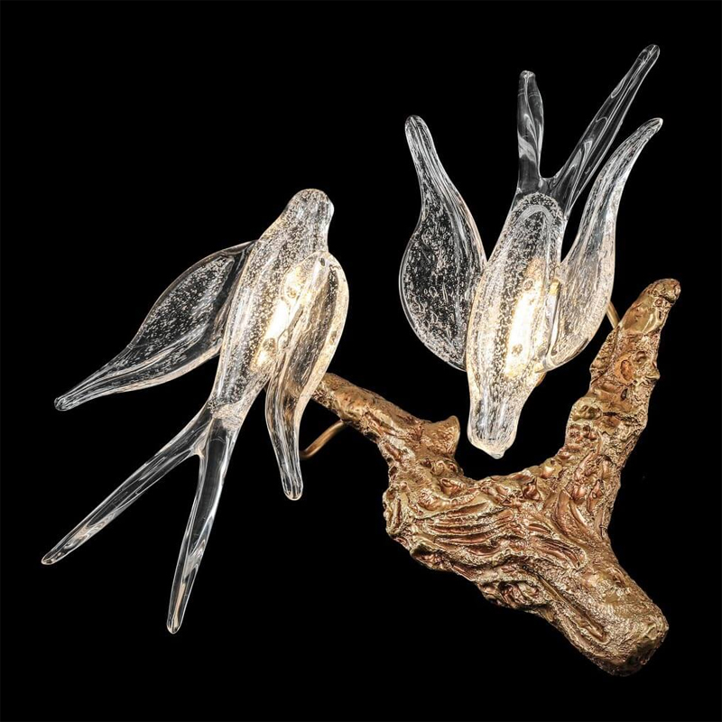 Светодиодное бра The swallow nest Медь Прозрачный Светодиодное бра The swallow nest Медь Прозрачный в Костроме | Loft Concept