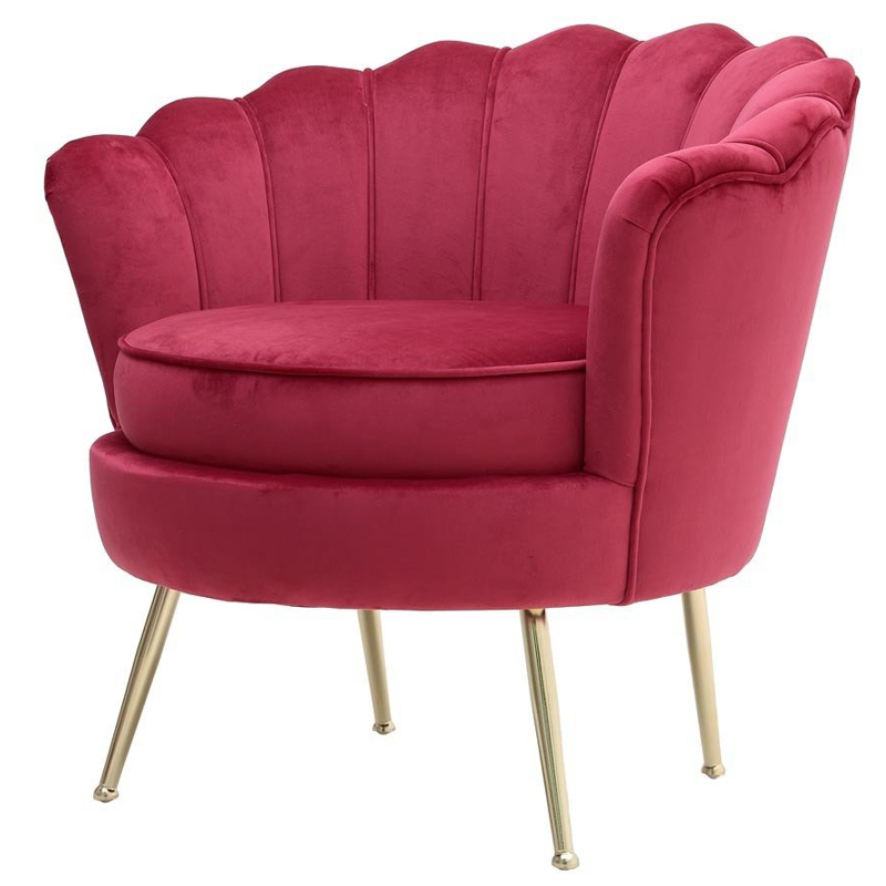 Кресло Gracia Fan Crimson Малиновый (Crimson) Золотой Кресло Gracia Fan Crimson Малиновый (Crimson) Золотой в Костроме | Loft Concept