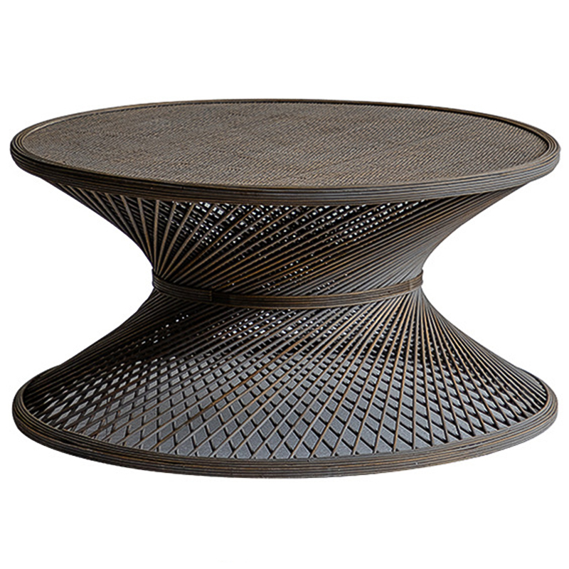 Кофейный стол Zaire Wicker Coffee Table Dark Коричневый Кофейный стол Zaire Wicker Coffee Table Dark Коричневый в Костроме | Loft Concept