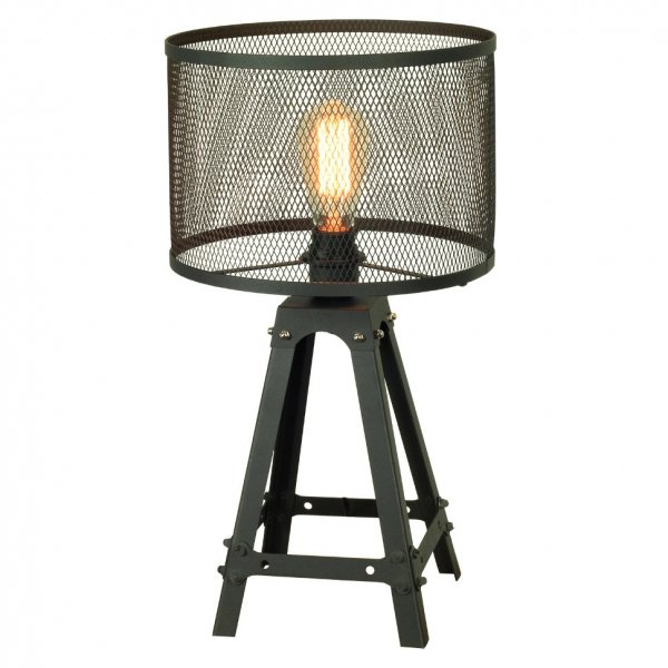 Настольная лампа Radial Cage Table Lamp Черный Настольная лампа Radial Cage Table Lamp Черный в Костроме | Loft Concept
