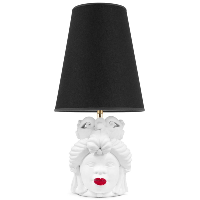 Настольная лампа Table Lamp Moro Lady Small Lipstick Black Белый Черный Красный Настольная лампа Table Lamp Moro Lady Small Lipstick Black Белый Черный Красный в Костроме | Loft Concept