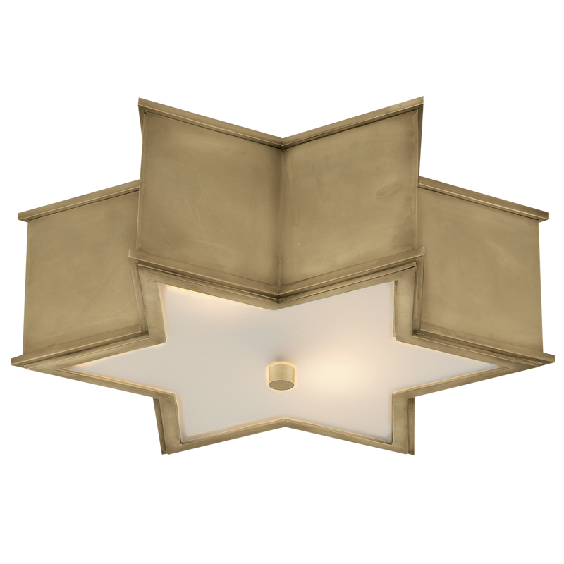 Потолочный светильник Звезда Sophia Flush Mount Brass Латунь Потолочный светильник Звезда Sophia Flush Mount Brass Латунь в Костроме | Loft Concept