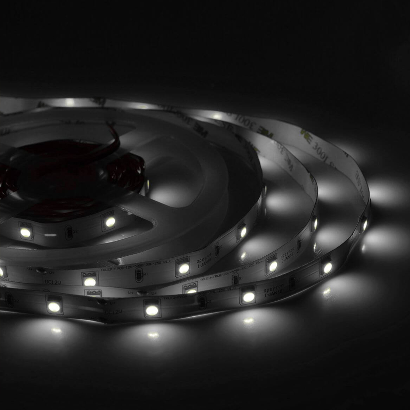 Светодиодная лента 7,2W/m 30Led/m 5050SMD дневной белый 5M Белый Светодиодная лента 7,2W/m 30Led/m 5050SMD дневной белый 5M Белый в Костроме | Loft Concept