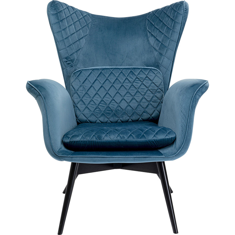 Кресло Blue Velvet Throne Синий Кресло Blue Velvet Throne Синий в Костроме | Loft Concept