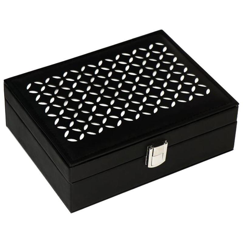 Шкатулка Vesper Jewerly Organizer Box black Черный Шкатулка Vesper Jewerly Organizer Box black Черный в Костроме | Loft Concept