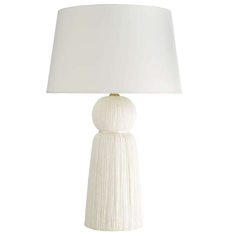 Дизайнерская настольная лампа TASSEL LAMP Белый Дизайнерская настольная лампа TASSEL LAMP Белый в Костроме | Loft Concept