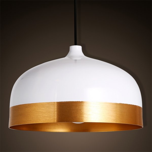 Подвесной светильник Cone Lux Pendant White Белый Глянцевое золото Подвесной светильник Cone Lux Pendant White Белый Глянцевое золото в Костроме | Loft Concept
