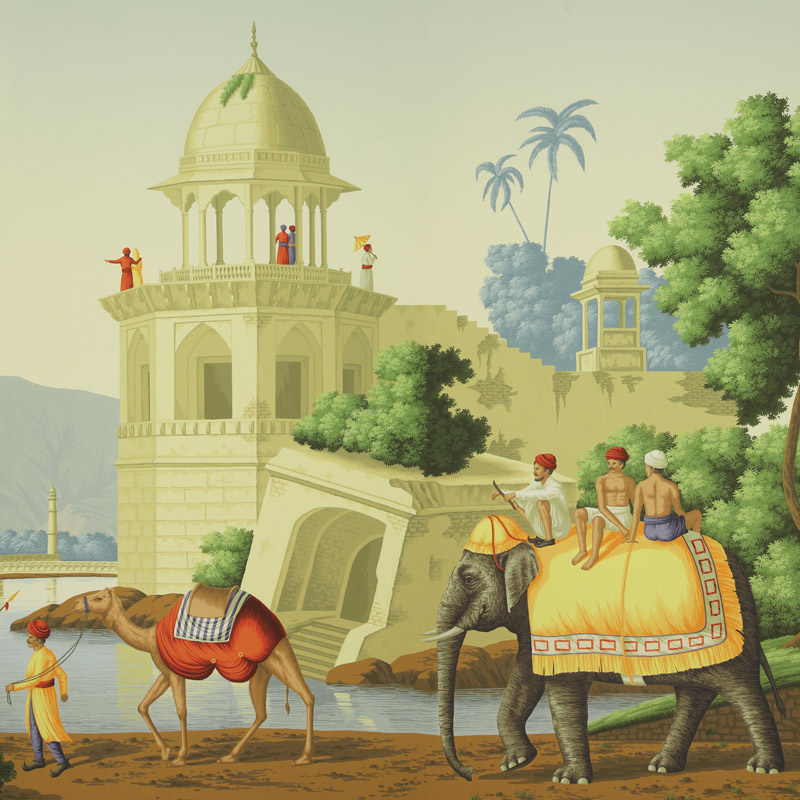 Обои ручная роспись Early Views of India Eden on scenic paper Обои ручная роспись Early Views of India Eden on scenic paper в Костроме | Loft Concept