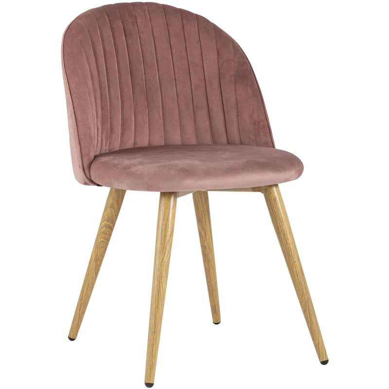 Стул Miruna Chair Пыльно-Розовый Велюр Розовый пастельный Древесина Стул Miruna Chair Пыльно-Розовый Велюр Розовый пастельный Древесина в Костроме | Loft Concept