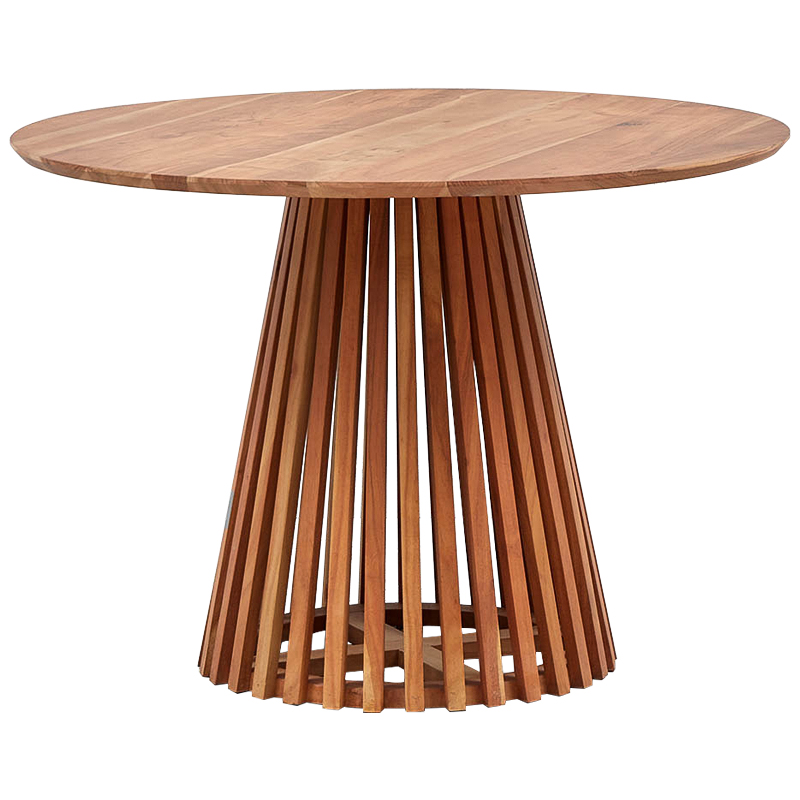 Обеденный круглый стол Seamus Wood Dining Table Коричневый Обеденный круглый стол Seamus Wood Dining Table Коричневый в Костроме | Loft Concept