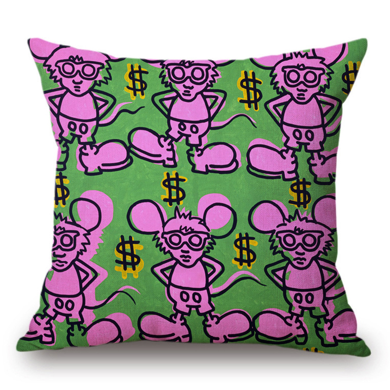 Подушка Keith Haring 12 Мульти Подушка Keith Haring 12 Мульти в Костроме | Loft Concept