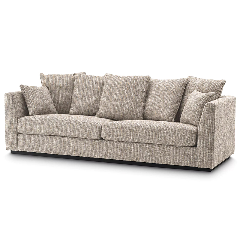 Диван Eichholtz Sofa Taylor Mademoiselle Beige Черный Бежево-серый Диван Eichholtz Sofa Taylor Mademoiselle Beige Черный Бежево-серый в Костроме | Loft Concept
