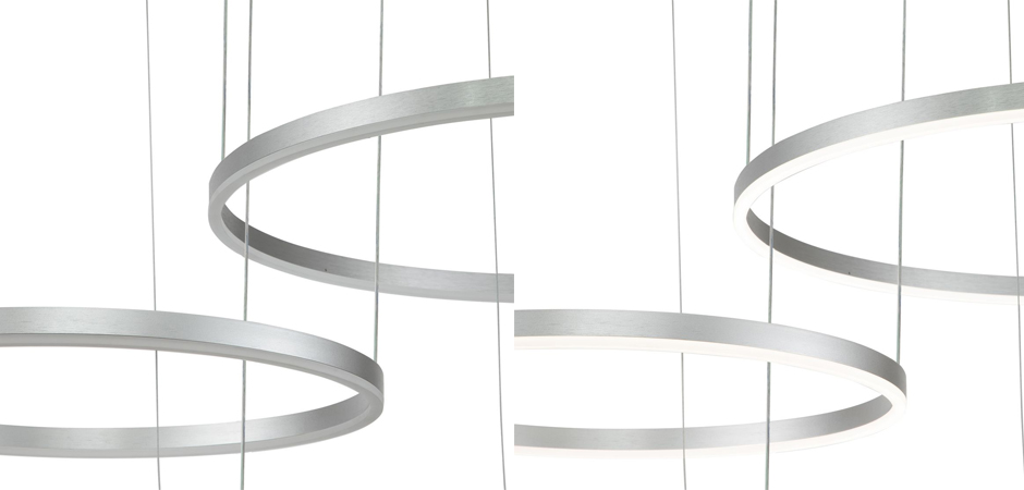 Подвесной светильник Neo Circles Triple Silver Подвесной светильник Neo Circles Triple Silver - Loft-Concept в Костроме