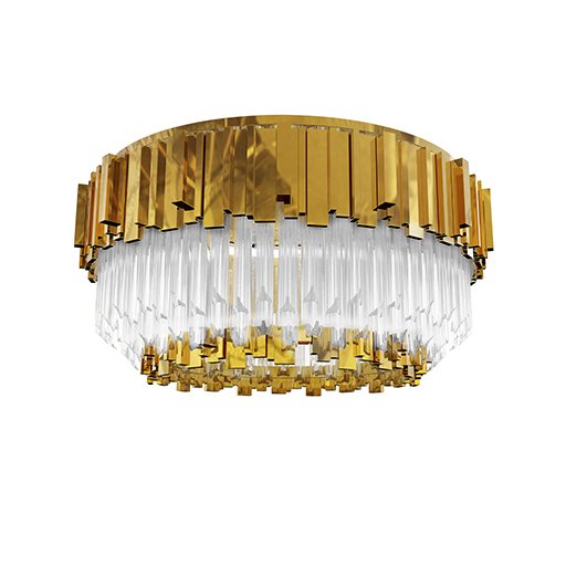 Люстра потолочная Luxxu Empire Plafond Глянцевое золото Прозрачное Стекло Люстра потолочная Luxxu Empire Plafond Глянцевое золото Прозрачное Стекло в Костроме | Loft Concept
