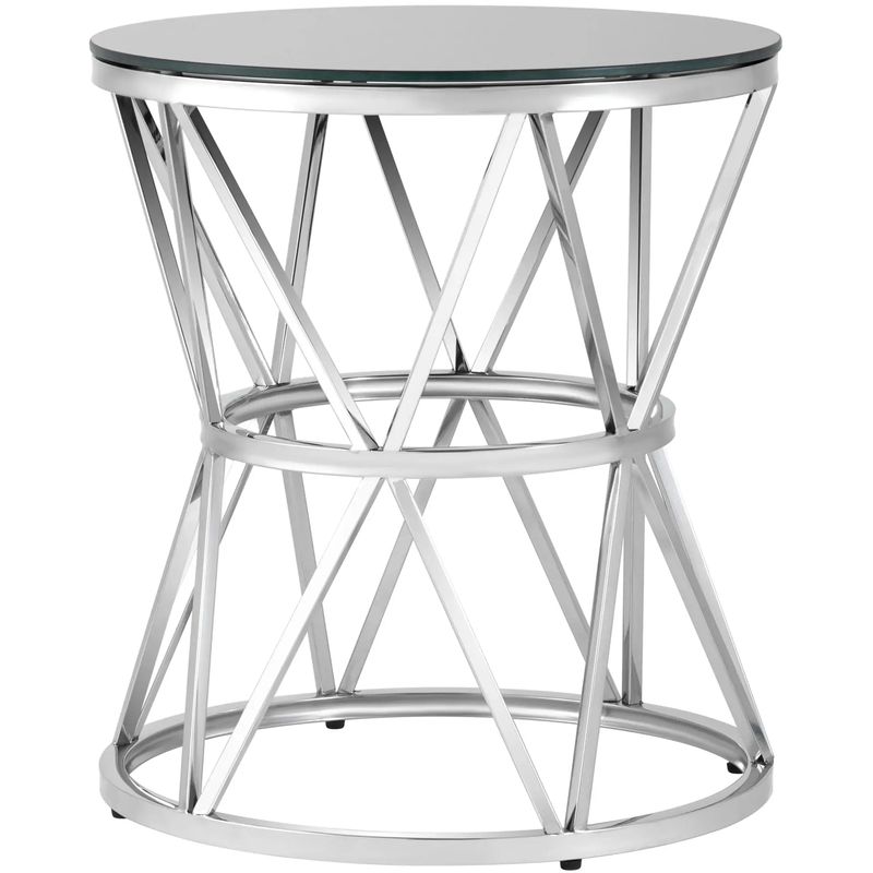 Стол приставной Beranger Collection Silver Серебряный Черный Стол приставной Beranger Collection Silver Серебряный Черный в Костроме | Loft Concept