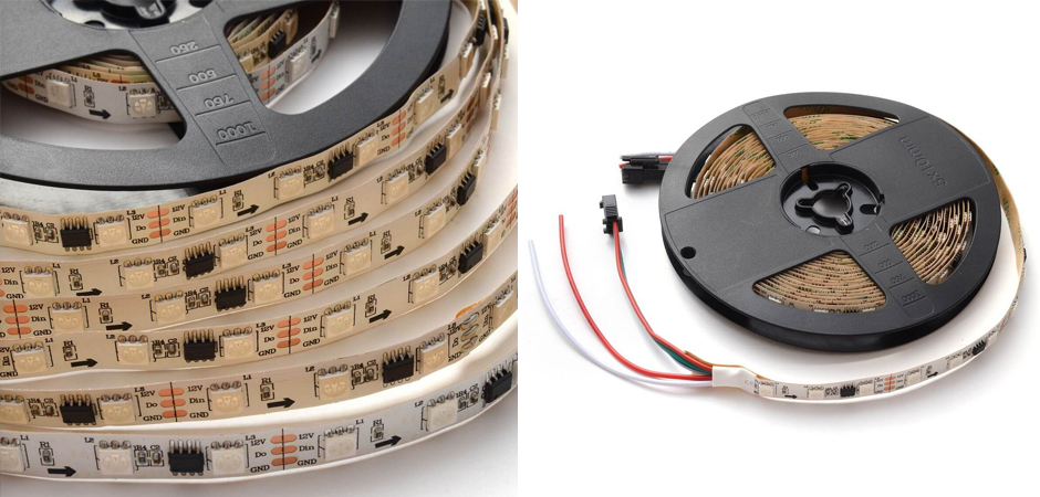 Комплект цифровой светодиодной ленты 14,4W/m 60Led/m 5050SMD разноцветная 5M Комплект цифровой светодиодной ленты 14,4W/m 60Led/m 5050SMD разноцветная 5M - Loft-Concept в Костроме