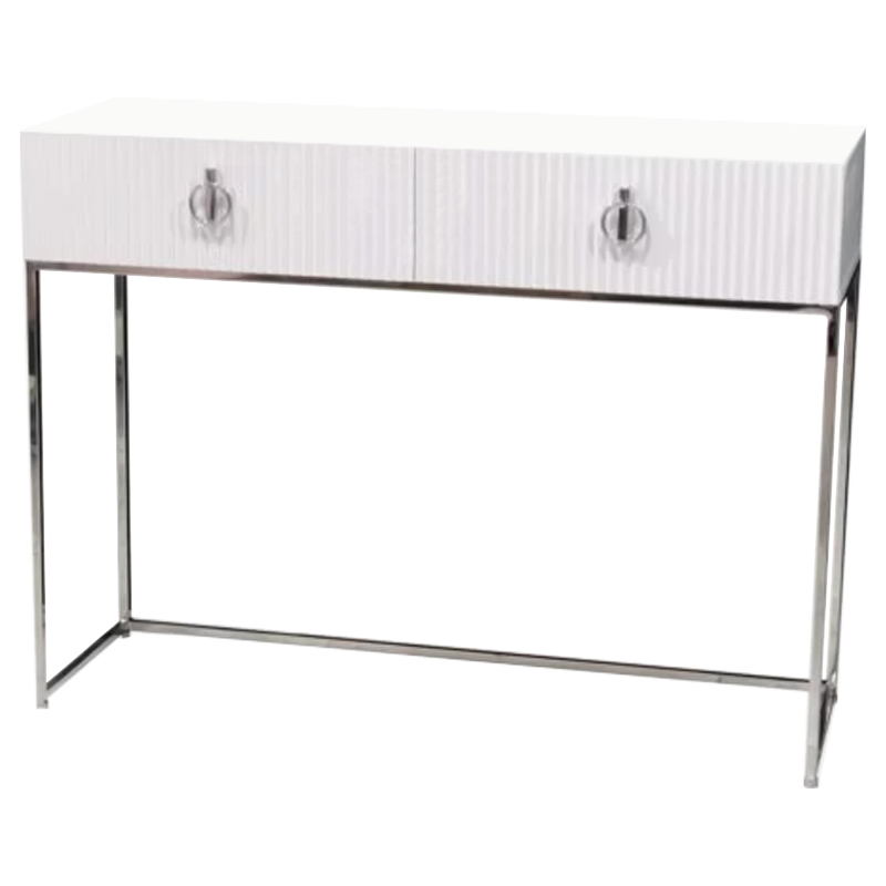Консоль Romero Console Белый Хром Консоль Romero Console Белый Хром в Костроме | Loft Concept