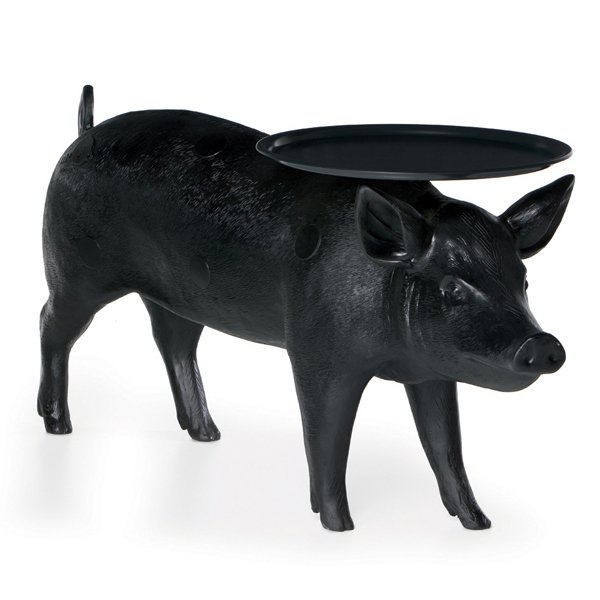 Кофейный стол Moooi Pig Table Черный матовый Кофейный стол Moooi Pig Table Черный матовый в Костроме | Loft Concept