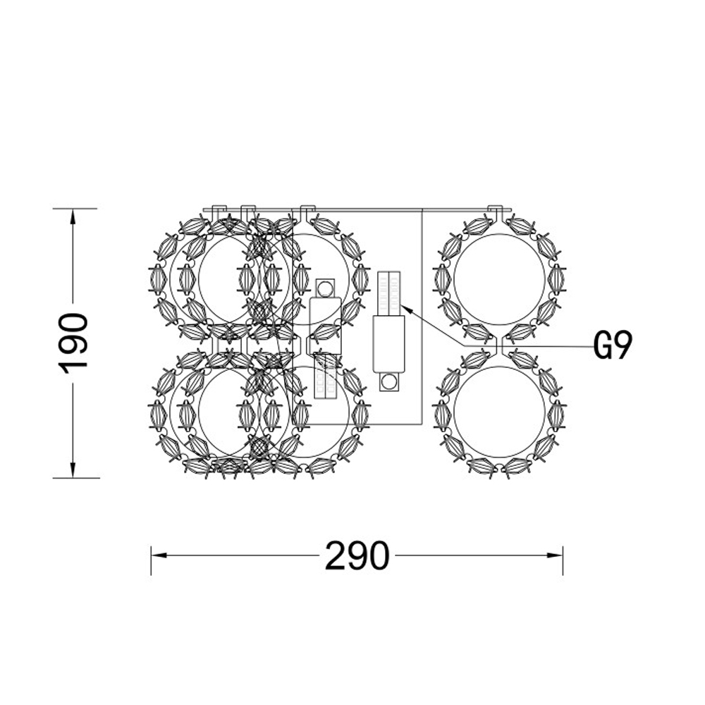 Бра с россыпью хрусталя Perfection of Diamonds Бра с россыпью хрусталя Perfection of Diamonds в Костроме