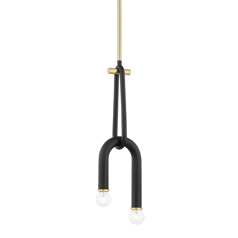 Светильник Paulson floppy pendant gold Черный Золотой Светильник Paulson floppy pendant gold Черный Золотой в Костроме | Loft Concept