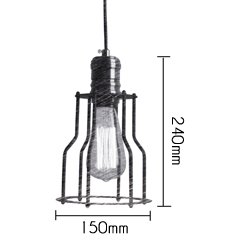 Подвесной светильник Loft Industrial Cage Filament Pendant Подвесной светильник Loft Industrial Cage Filament Pendant в Костроме