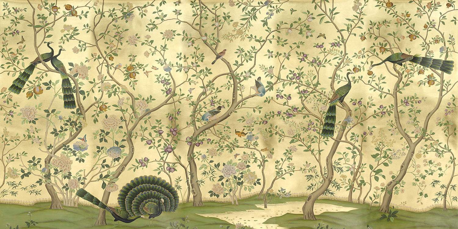 Обои ручная роспись St Laurent Deep Rich Gold - фото