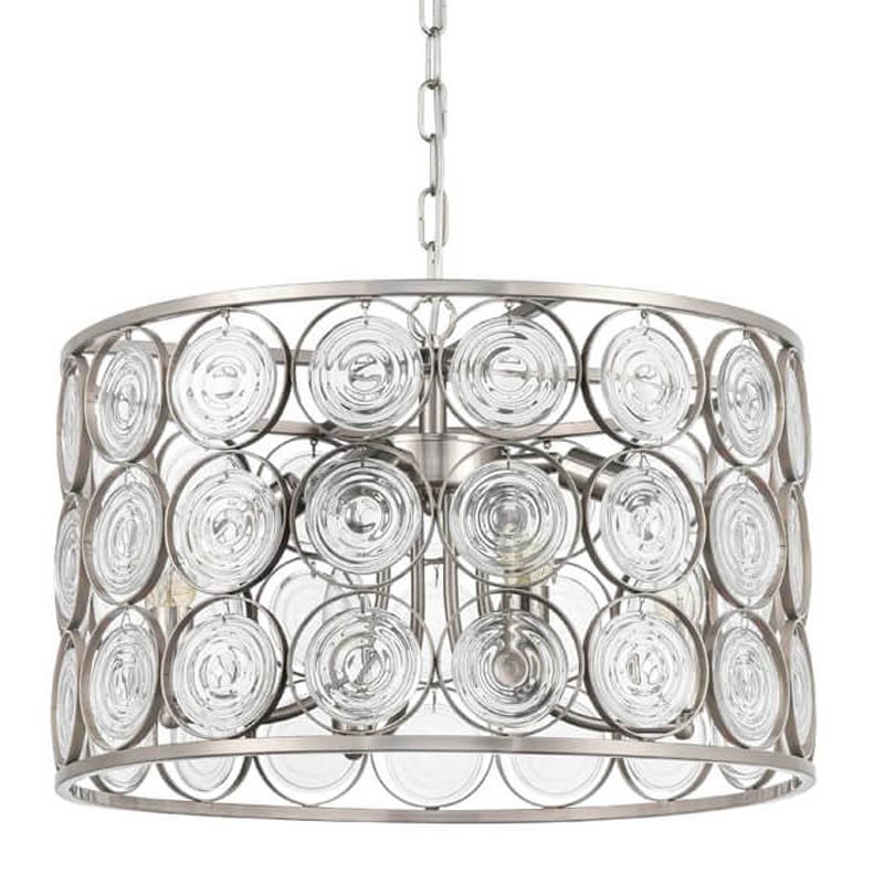 Люстра Edalina Chandelier nickel satin 50 Прозрачный (Transparent) Никель Сатин Люстра Edalina Chandelier nickel satin 50 Прозрачный (Transparent) Никель Сатин в Костроме | Loft Concept