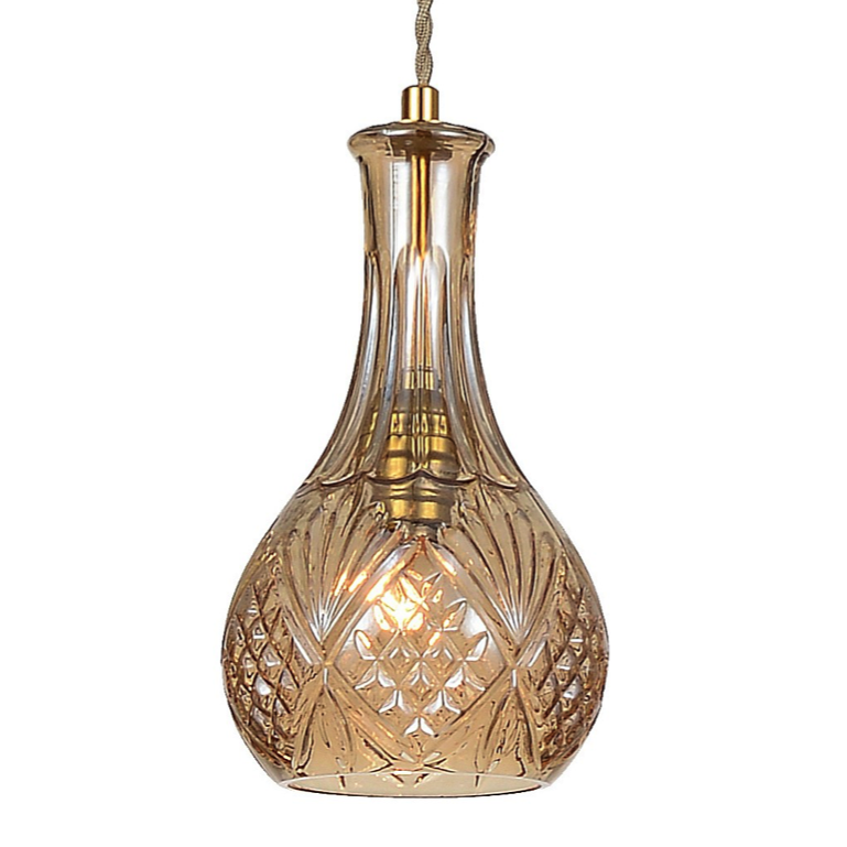 Подвесной светильник lee broom DECANTERLIGHT pendant III Amber Золотой Янтарь (Amber) в Костроме | Loft Concept 