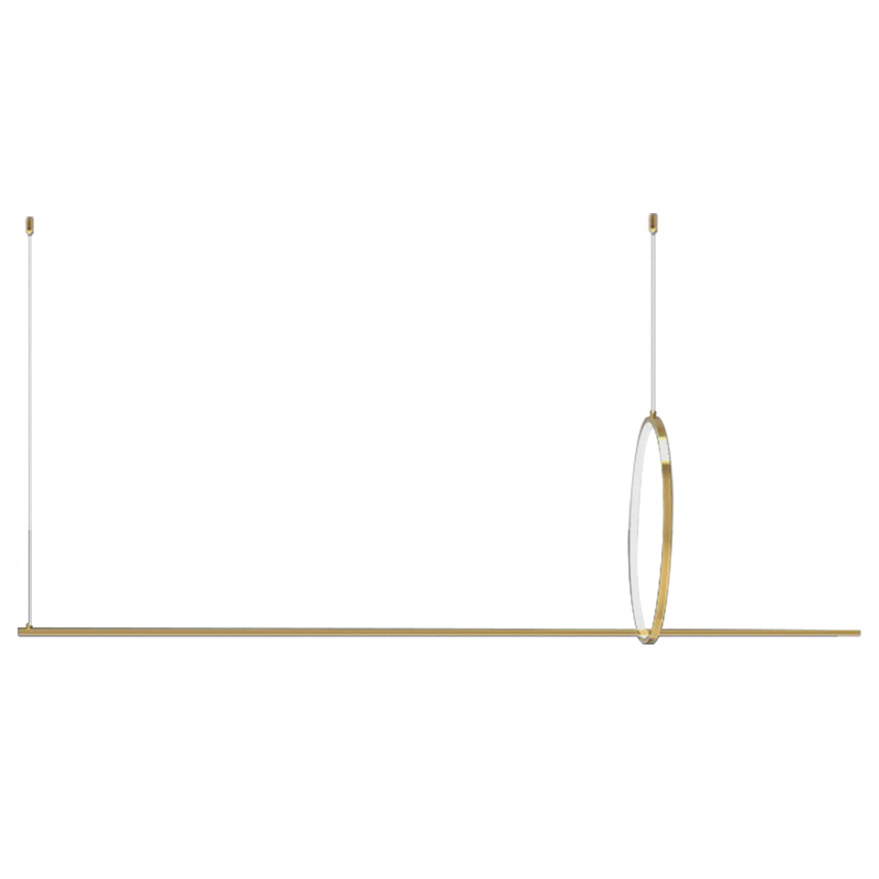 Дизайнерский Подвесной Светильник Ursa Geometric Ring Lamp 1 кольцо Золотой Дизайнерский Подвесной Светильник Ursa Geometric Ring Lamp 1 кольцо Золотой в Костроме | Loft Concept