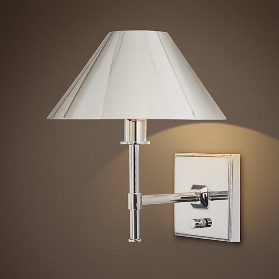 Бра RH Petite Candlestick SCONCE Polished Nickel Хром Бра RH Petite Candlestick SCONCE Polished Nickel Хром в Костроме | Loft Concept