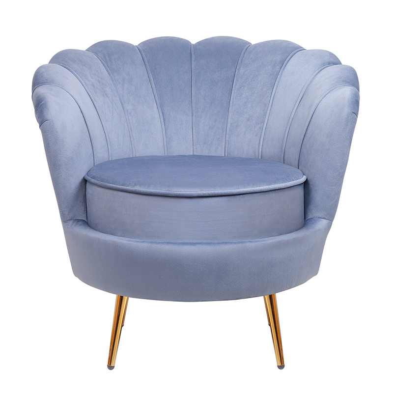 Кресло велюр синий Blue Flower Кресло велюр синий Blue Flower в Костроме | Loft Concept
