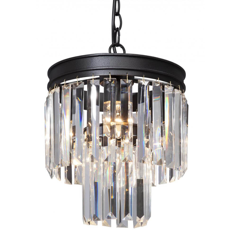 Светильник ODEON CLEAR GLASS Pendant lamp прозрачное Стекло D 27 Черный матовый Светильник ODEON CLEAR GLASS Pendant lamp прозрачное Стекло D 27 Черный матовый в Костроме | Loft Concept