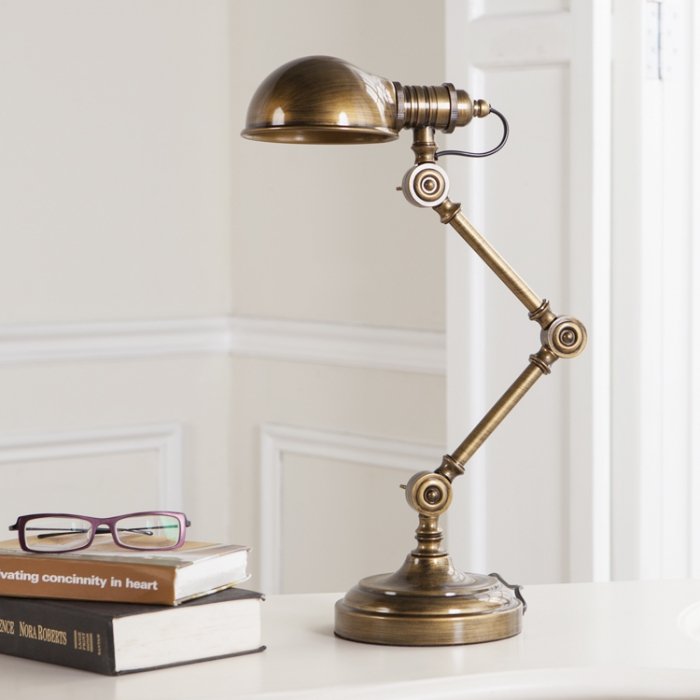Настольная лампа Brass Steampunk Table Lamp Бронза Настольная лампа Brass Steampunk Table Lamp Бронза в Костроме | Loft Concept