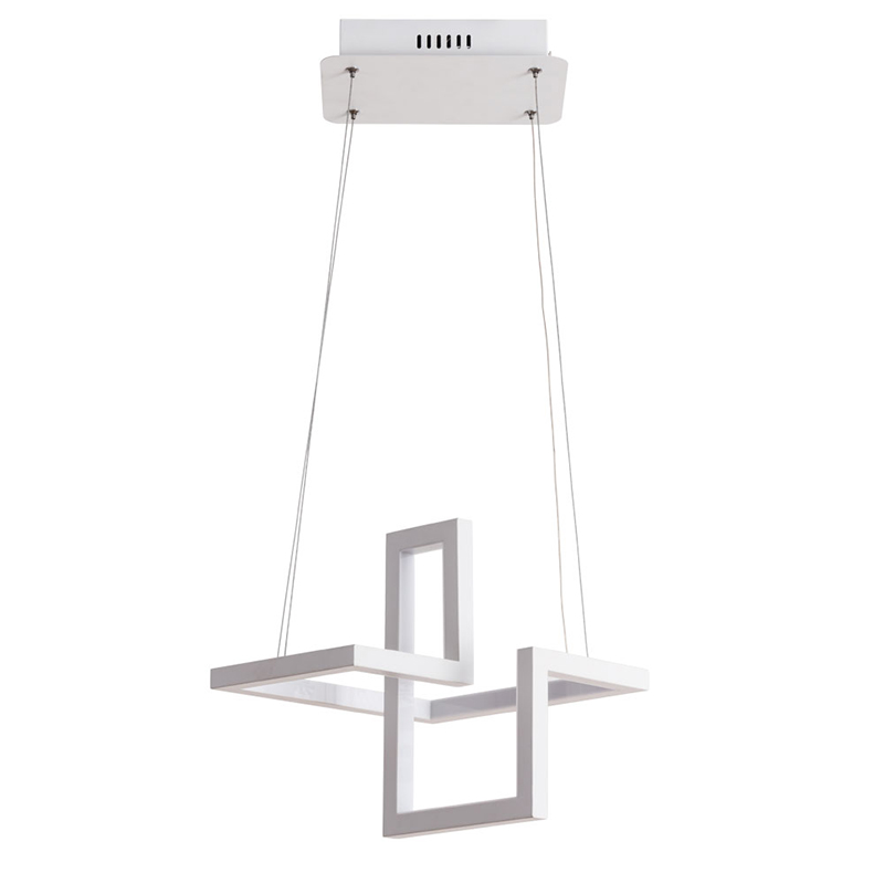 Люстра Esther Geometric White Chandelier III Белый Люстра Esther Geometric White Chandelier III Белый в Костроме | Loft Concept