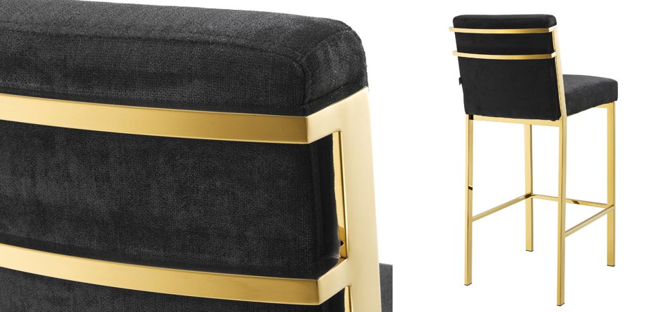 Барный стул Eichholtz Bar Stool Scott Gold Барный стул Eichholtz Bar Stool Scott Gold - Loft-Concept в Костроме