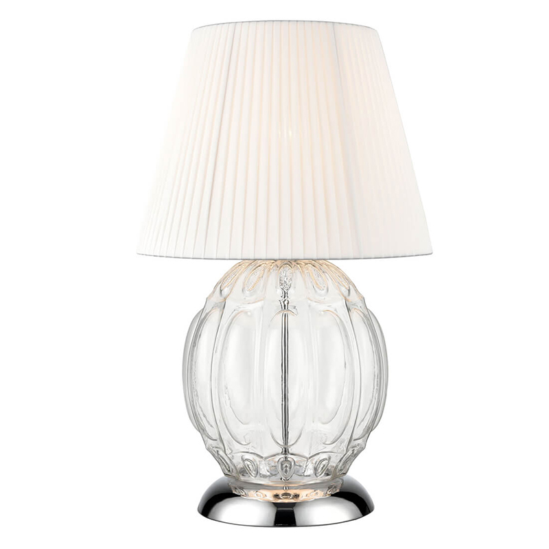 Настольная лампа Прозрачное Стекло Hailey Table Lamp Прозрачное Стекло Белый Хром Настольная лампа Прозрачное Стекло Hailey Table Lamp Прозрачное Стекло Белый Хром в Костроме | Loft Concept