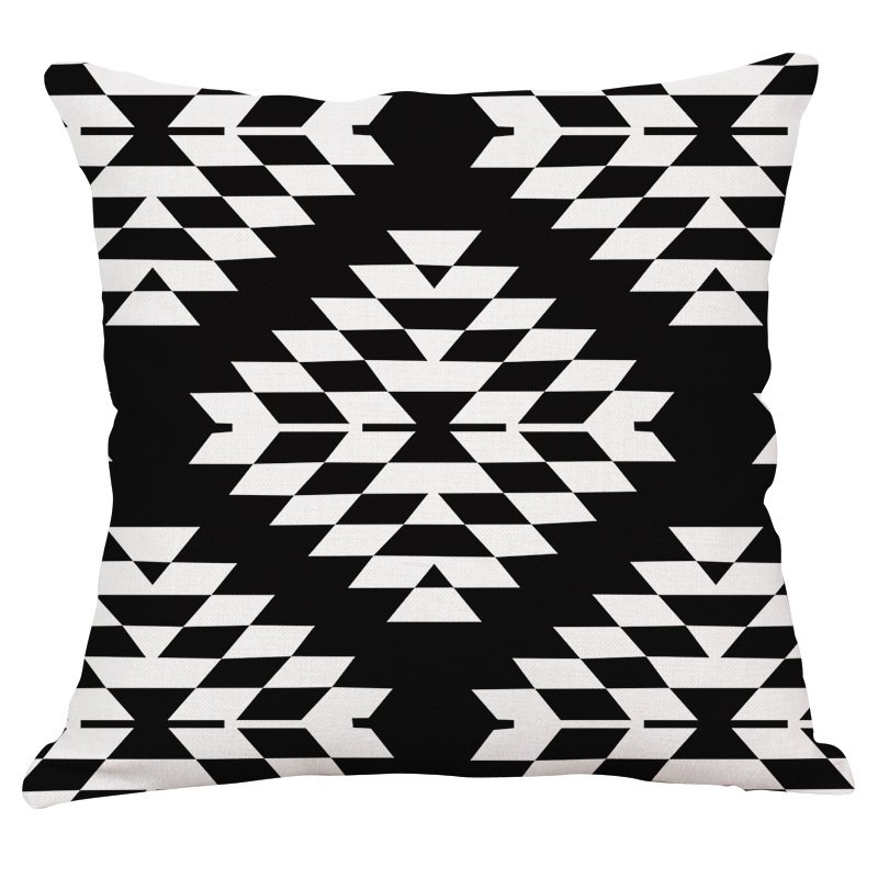 Декоративная подушка Black and White Pattern #3 Черно-белый Декоративная подушка Black and White Pattern #3 Черно-белый в Костроме | Loft Concept