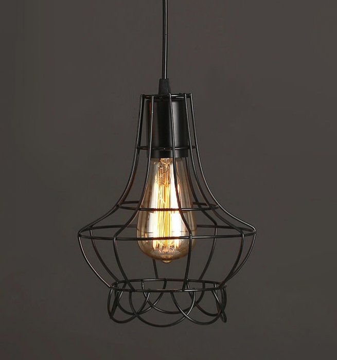 Cветильник Loft Nest Cage №4 Черный Cветильник Loft Nest Cage №4 Черный в Костроме | Loft Concept