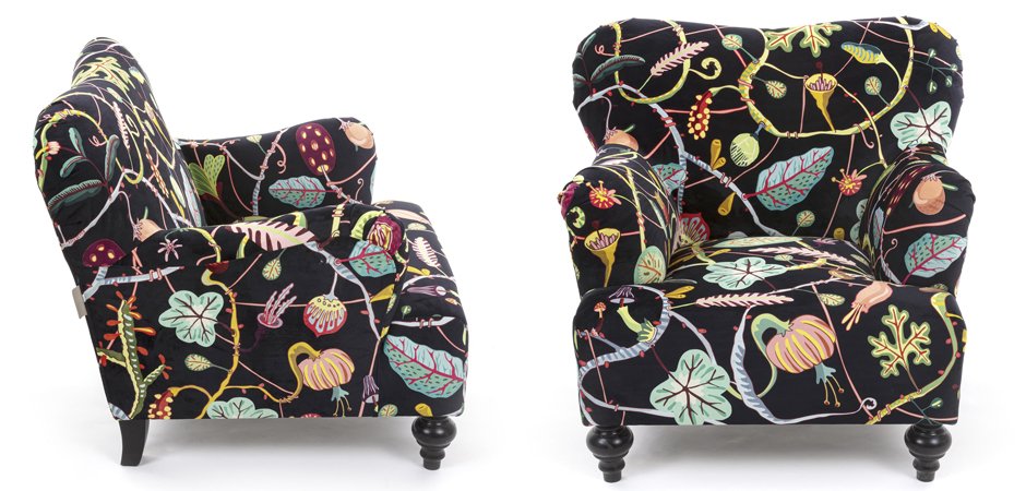 Кресло Seletti Armchair Botanical diva black Кресло Seletti Armchair Botanical diva black - Loft-Concept в Костроме