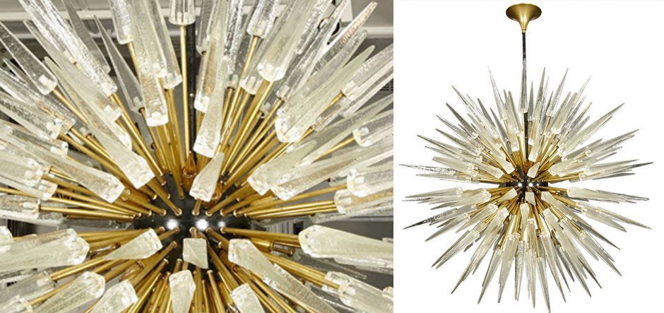 Murano Spike Sputnik Rock Chandelier Murano Spike Sputnik Rock Chandelier - Loft-Concept в Костроме