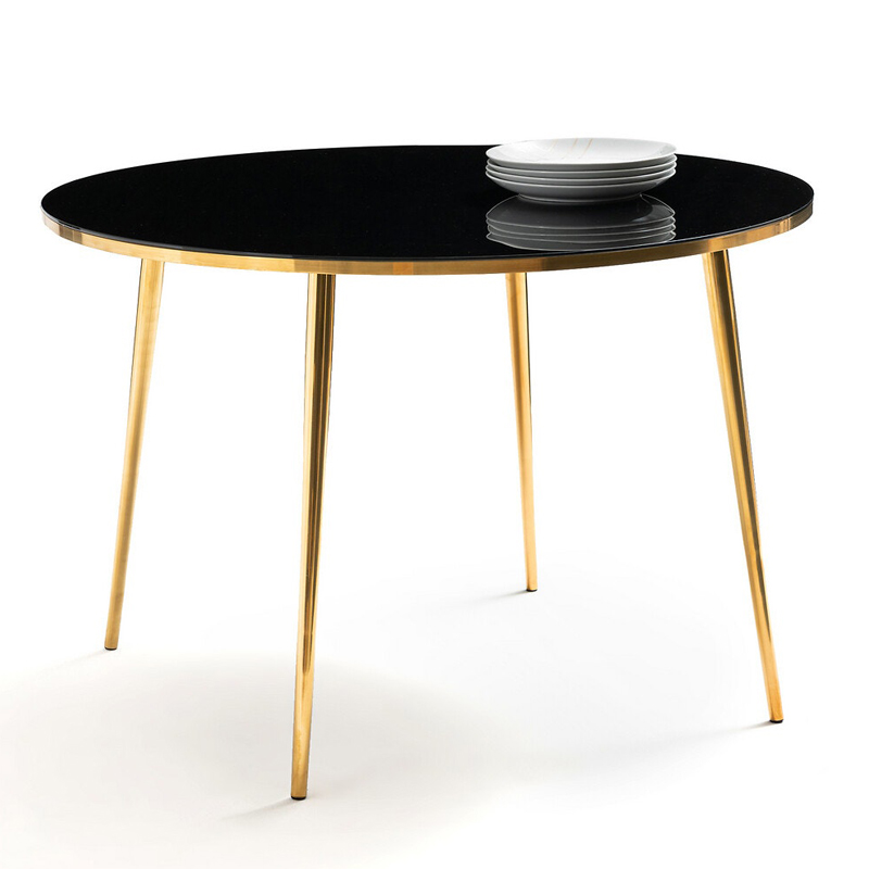 Обеденный стол Keoni Dinner Table Латунь Черный Обеденный стол Keoni Dinner Table Латунь Черный в Костроме | Loft Concept