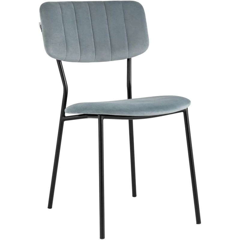 Стул Singer Chair без подлокотника Серо-Голубой Велюр Серо-голубой Черный Стул Singer Chair без подлокотника Серо-Голубой Велюр Серо-голубой Черный в Костроме | Loft Concept