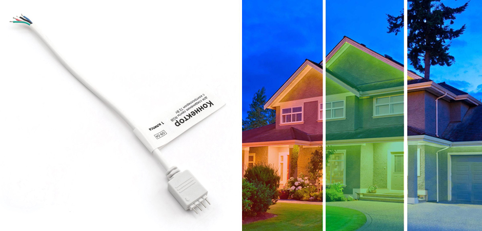 Комплект светодиодной влагозащищенной ленты 7,2W/m 30LED/m 3528SMD разноцветный 5M Комплект светодиодной влагозащищенной ленты 7,2W/m 30LED/m 3528SMD разноцветный 5M - Loft-Concept в Костроме
